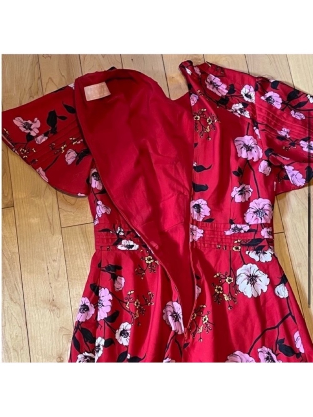 Keepsake The Label Red Ploral Darkness Mini Dress size extra small - Picture 6 of 11